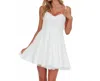 One And Only Collective Sleeveless Solid Mini Dress In White In White
