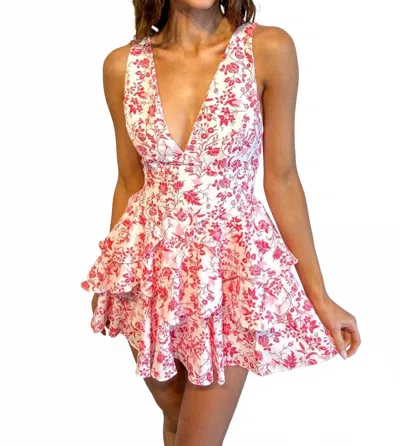 One And Only Collective So Playful Mini Dress In Pink Multi