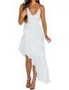 One And Only Collective Something New Ruffle Dress In White In White