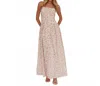 One And Only Collective Sun On My Face Floral Flowy Maxi Dress In Blue In Pink