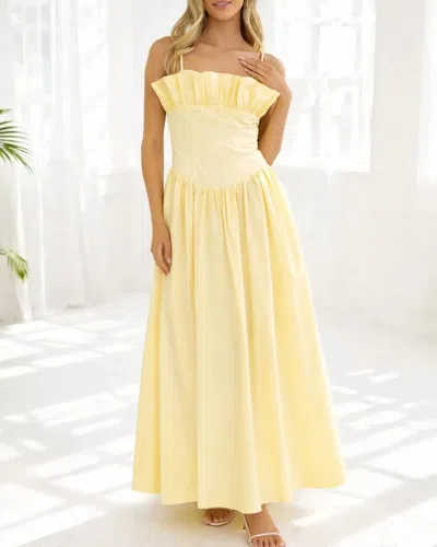 One And Only Collective Sunny Maxi Dress In Yellow
