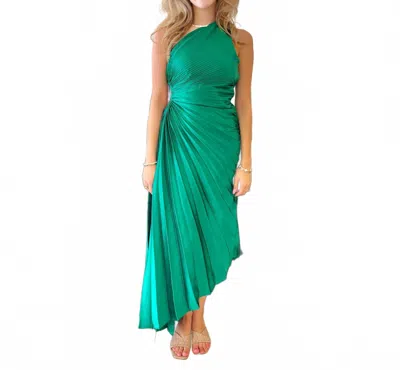 One And Only Collective Tiffy Midi Dress In Kelly Green