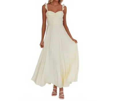 One & Only Flowy Maxi Dress In Pastel In White