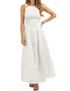 One & Only Lou Smocked Dress In White In White