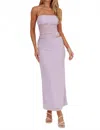 One & Only Mesh Cut Out Maxi Dress In Lilac In Blue