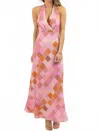 One & Only Morocco Maxi Dress In Pink Multi In Pink