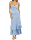 One & Only Solar Tie Strap Maxi Dress In Blue In Blue
