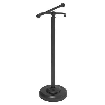 One Black Toilet Paper Holder Stand, Matte Black Toilet Paper Holder Free Standing, Post Pivoting Design