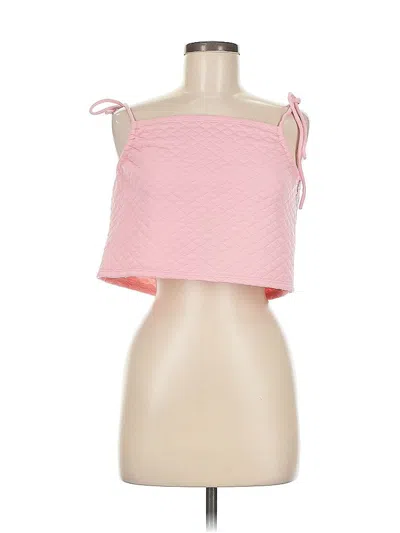 Pre-owned One By One Sleeveless Blouse In Pink