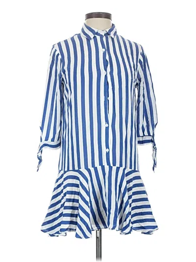 Pre-owned One Clothing 3/4 Sleeve Button Down Shirt In Blue