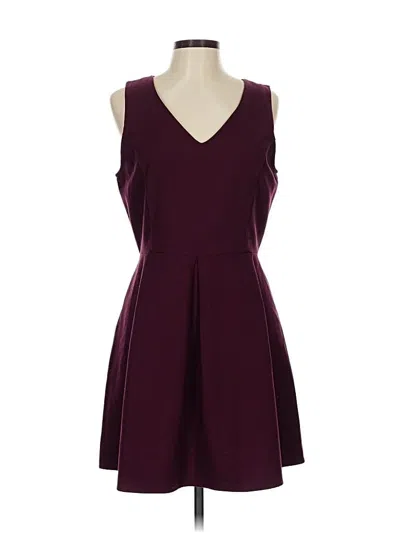Pre-owned One Clothing Casual Dress In Burgundy
