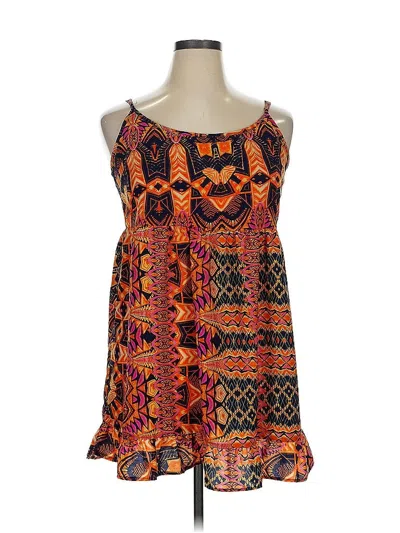 Pre-owned One Clothing Casual Dress In Orange