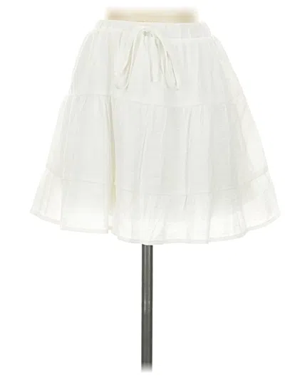 Pre-owned One Clothing Casual Skirt In White
