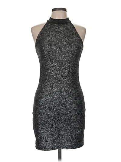 Pre-owned One Clothing Cocktail Dress In Silver