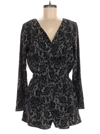 Pre-owned One Clothing Romper In Black