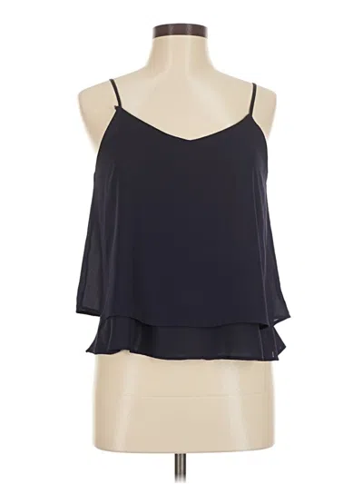 Pre-owned One Clothing Tank Top Blue Halter Neckline Tops