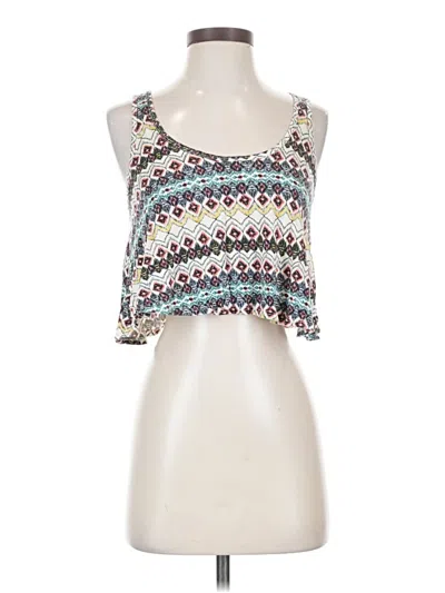Pre-owned One Clothing Tank Top White Halter Neckline Tops