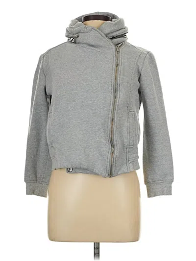 Pre-owned One Clothing Zip Up Hoodie In Gray