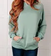 One Eleven North Crosswalk Textured Hoodie In Green