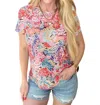 One Eleven North Flowers Everywhere Floral Top In Multi In Multi