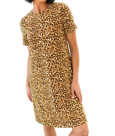One Eleven North Lead Me On Dress In Leopard Print In Gold