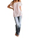 One Eleven North Little Bit Front Pocket Tee In Light Pink In Pink