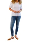 One Eleven North New Days Ahead Blouse In White In White