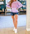 One Eleven North She's A Babe Sweater In Lavender