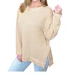 One Eleven North Soft And Sweet Pullover Sweater In Beige In Beige