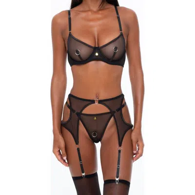 One Empire Aura Lingerie Set In Black