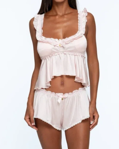 One Empire Eska Cami Short Set In Pink