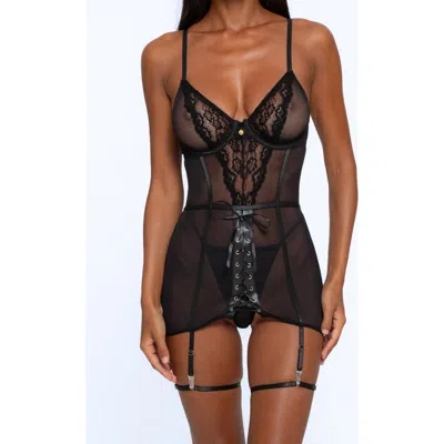 One Empire Harper Bodysuit In Black