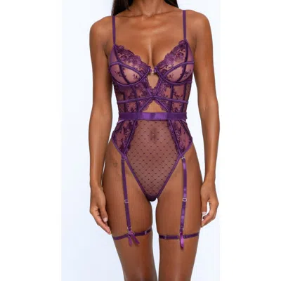 One Empire Jayda Bodysuit In Purple