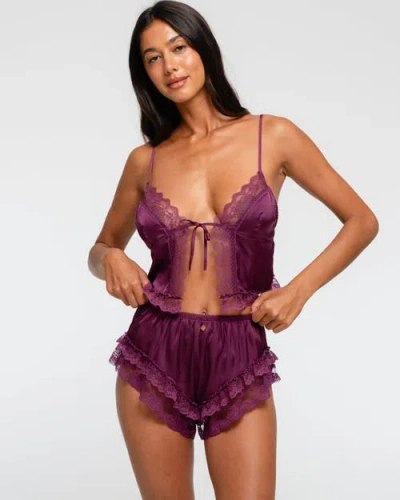 One Empire Kaia Cami Shorts Set In Purple