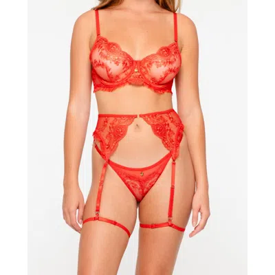 One Empire Katya Lingerie Set In Red