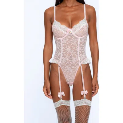 One Empire Paisley Bodysuit In White