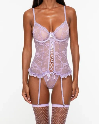 One Empire Zairi Bodysuit In Purple