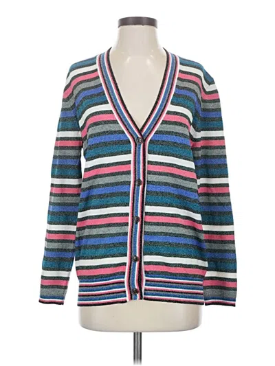 Pre-owned One Grey Day Cardigan Sweater In Blue