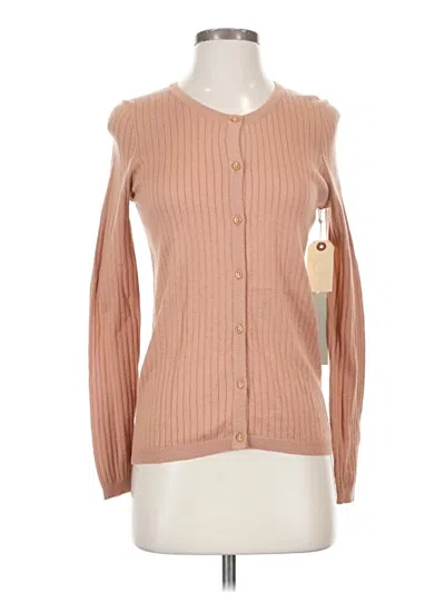 Pre-owned One Grey Day Cardigan Sweater In Pink