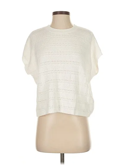 Pre-owned One Grey Day Cardigan Sweater In White