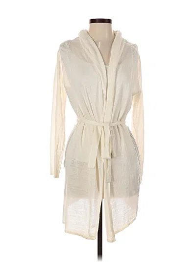 Pre-owned One Grey Day Cardigan Sweater In White