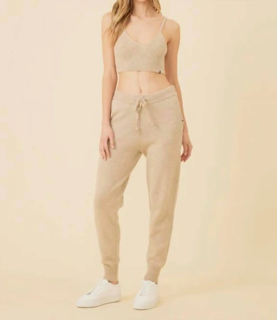 One Grey Day Colorado Cashmere Pant In Oatmeal In Gold