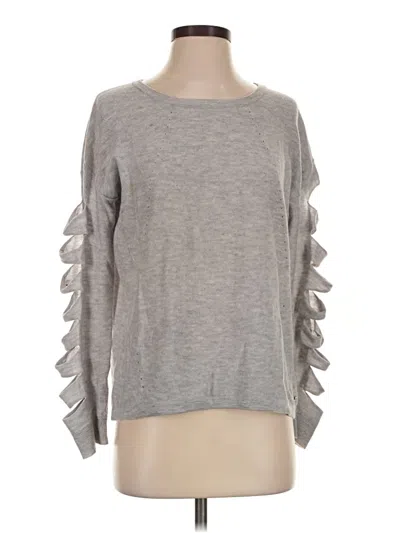 Pre-owned One Grey Day Long Sleeve Top Gray Crew Neck Tops