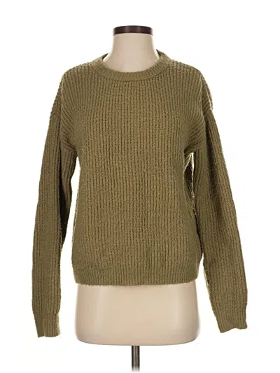 Pre-owned One Grey Day Pullover Sweater In Green
