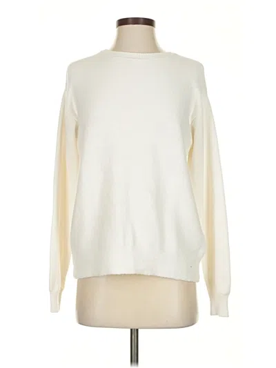 Pre-owned One Grey Day Pullover Sweater In White