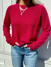 ONE GREY DAY SLOANE CASHMERE PULLOVER IN PINK