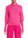 One Grey Day Women's Leighton Pointelle Knit Sweater In Pink