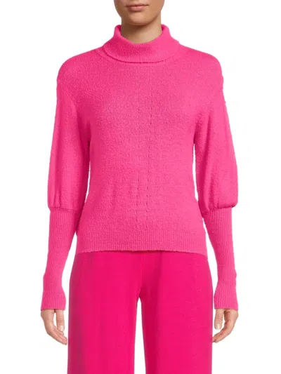 One Grey Day Women's Leighton Turtleneck Sweater In Pink