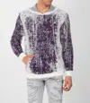 One In A Million Jumpsuit Mohair Pullover Sweater Hoodie In Purple In Purple