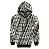 One In A Million Men Exclamation Pullover Sweater Hoodie In Black/white